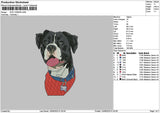 Dog 1306b Embroidery File 6 sizes