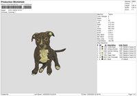 Dog 1402 Embroidery File 6 sizes