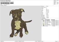 Dog 1402 Embroidery File 6 sizes