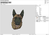 Dog 1511 Embroidery File 6 sizes