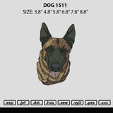 Dog 1511 Embroidery File 6 sizes