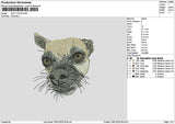 Dog 1701 Embroidery File 6 sizes