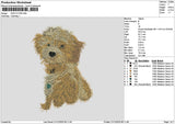 Dog 2112 Embroidery File 6 sizes