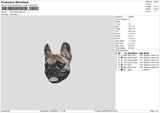 Dog 2402b Embroidery File 6 sizes