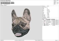 Dog 2402b Embroidery File 6 sizes