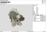 Dog 2510 Embroidery File 6 sizes