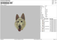 Dog 2605 Embroidery File 6 sizes