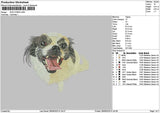 Dog 2709 Embroidery File 6 sizes