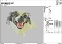 Dog 2709 Embroidery File 6 sizes