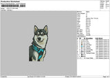 Dog 2711 Embroidery File 6 sizes