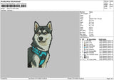Dog 2711 Embroidery File 6 sizes