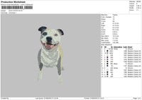 Dog 3107 Embroidery File 6 sizes