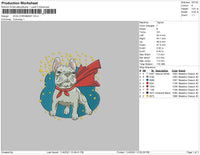 Dog Christmas Embroidery File 4 size