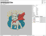Dog Christmas Embroidery File 4 size