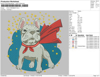 Dog Christmas Embroidery File 4 size