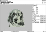 Dog Head 1701 Embroidery File 6 sizes