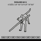 Dogline 0612 Embroidery File 6 sizes