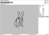 Dog Line 1912 Embroidery File 6 sizes