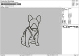 Dog Line 1912 Embroidery File 6 sizes