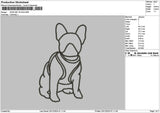 Dog Line 1912 Embroidery File 6 sizes