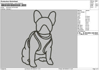 Dog Line 1912 Embroidery File 6 sizes