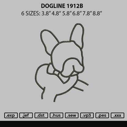 Dogline 1912b Embroidery File 6 sizes