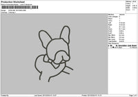 Dogline 1912b Embroidery File 6 sizes