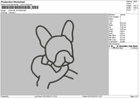 Dogline 1912b Embroidery File 6 sizes