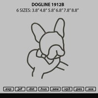 Dogline 1912b Embroidery File 6 sizes
