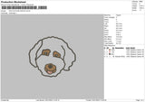 Dog Outline 2301 Embroidery File 6 sizes