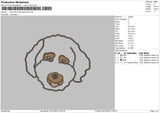 Dog Outline 2301 Embroidery File 6 sizes