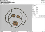 Dog Outline 2301 Embroidery File 6 sizes