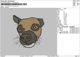 Dog Photoflat 1812 Embroidery File 6 sizes
