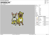 Dogs 0205 Embroidery File 6 sizes