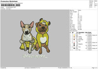 Dogs 0205 Embroidery File 6 sizes