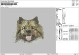 Dog 0611 Embroidery File 6 sizes