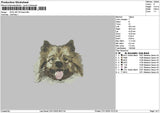 Dog 0611 Embroidery File 6 sizes