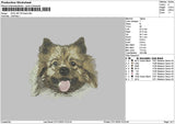 Dog 0611 Embroidery File 6 sizes