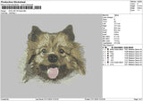 Dog 0611 Embroidery File 6 sizes