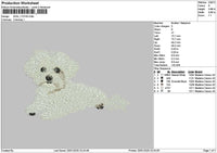 Dog 1701B Embroidery File 6 sizes
