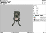 Dog 1902c Embroidery File 6 sizes
