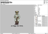 Dogtext 1104 Embroidery File 6 sizes