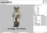 Dogtext 1104 Embroidery File 6 sizes