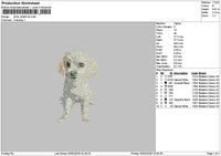 Dog 2901b Embroidery File 6 sizes