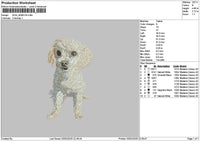 Dog 2901b Embroidery File 6 sizes