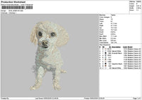 Dog 2901b Embroidery File 6 sizes