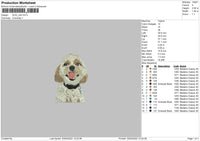 Dog V44 Embroidery File 4 size