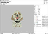 Dog V44 Embroidery File 4 size