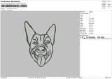 Dog Line V2 Embroidery File 4 size