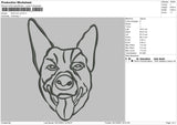 Dog Line V2 Embroidery File 4 size